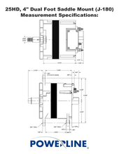 Load image into Gallery viewer, Powerline 25-61 Alternator 275 amp 12 Volt 14 Volt HD Power Solutions Dimensions
