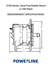 Load image into Gallery viewer, Powerline 31-100 Alternator 160 amp 12 Volt 14 Volt HD Power Solutions Dimensions 
