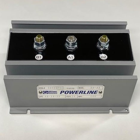 Powerline 33-33 Battery Isolator 160 amps 1 Alternator 2 Batteries HD Power Solutions 